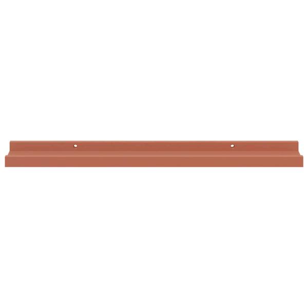Wandregale mit Regal 2 pcs Rot 60 x 9 x 3 cm Holzwerkstoff