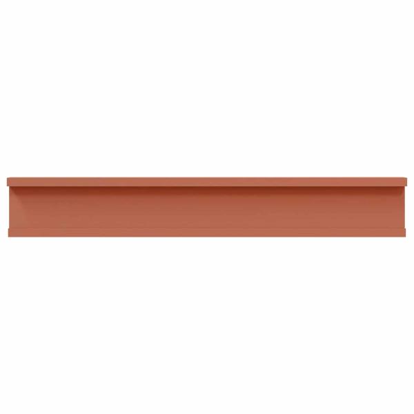 Wandregale mit Regal 2 pcs Rot 60 x 9 x 3 cm Holzwerkstoff