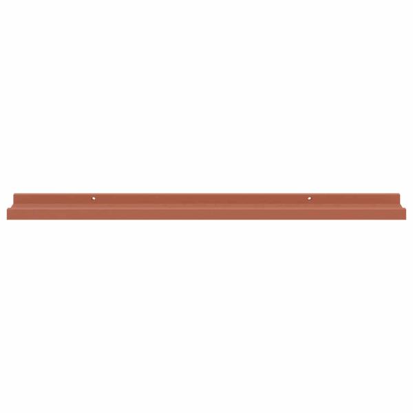 Wandregale mit Regal 2 pcs Rot 80 x 9 x 3 cm Holzwerkstoff