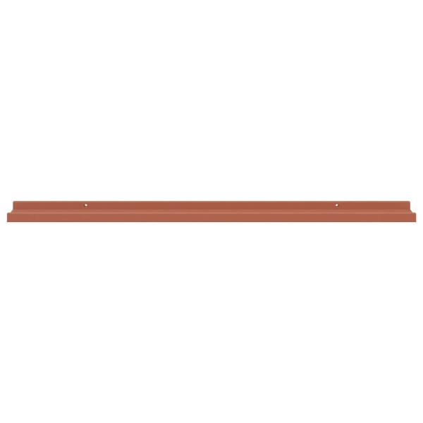 Wandregale mit Regal 2 pcs Rot 100 x 9 x 3 cm Holzwerkstoff