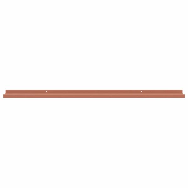Wandregale mit Regal 2 pcs Rot 115 x 9 x 3 cm Holzwerkstoff