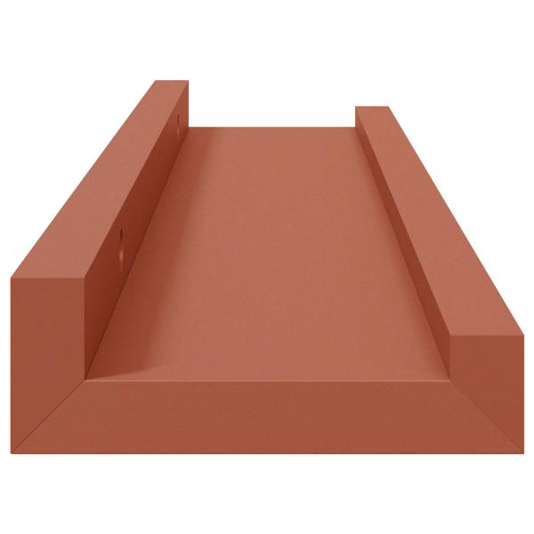 Wandregale mit Regal 4 pcs Rot 40 x 9 x 3 cm Holzwerkstoff