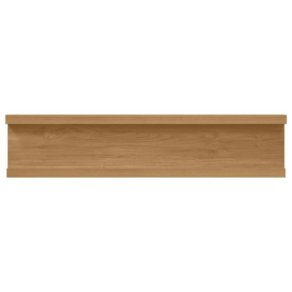 Wandregale mit Regal 2 pcs Braun 40 x 9 x 3 cm Holzwerkstoff