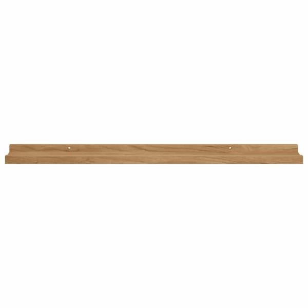 Wandregale mit Regal 2 pcs Braun 80 x 9 x 3 cm Holzwerkstoff