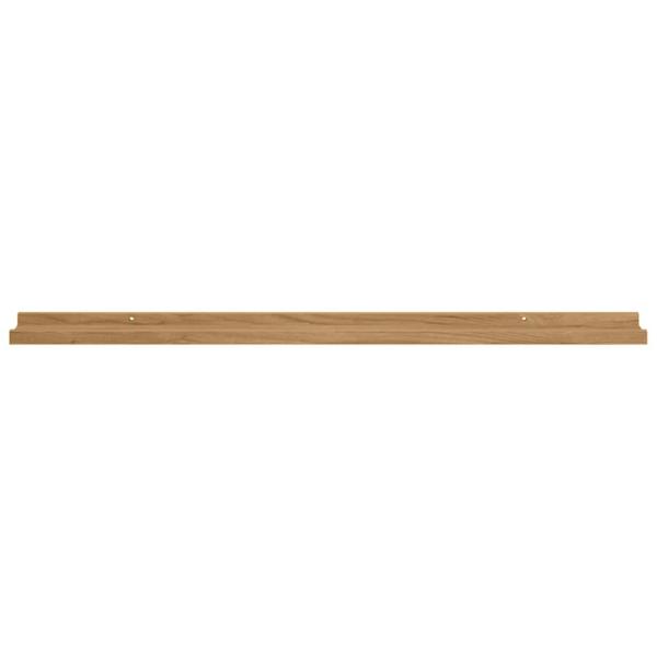 Wandregale mit Regal 2 pcs Braun 100 x 9 x 3 cm Holzwerkstoff