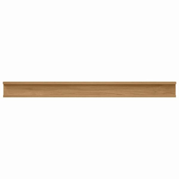 Wandregale mit Regal 2 pcs Braun 100 x 9 x 3 cm Holzwerkstoff