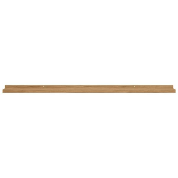 Wandregale mit Regal 2 pcs Braun 115 x 9 x 3 cm Holzwerkstoff