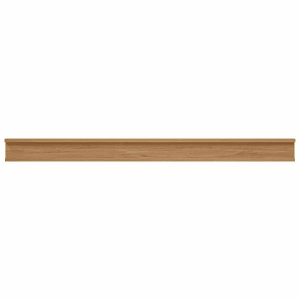 Wandregale mit Regal 2 pcs Braun 115 x 9 x 3 cm Holzwerkstoff