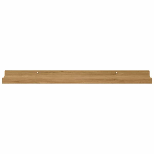Wandregale mit Regal 4 pcs Braun 60 x 9 x 3 cm Holzwerkstoff