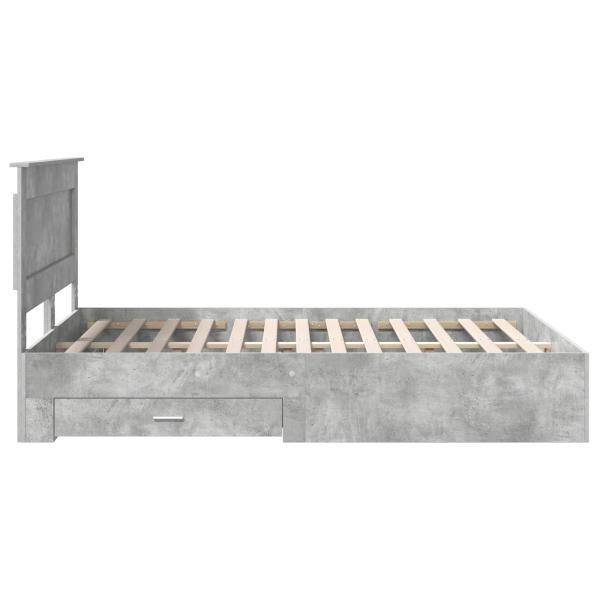 Bettgestell mit Schubladen mit Kopfteil Holzwerkstoff