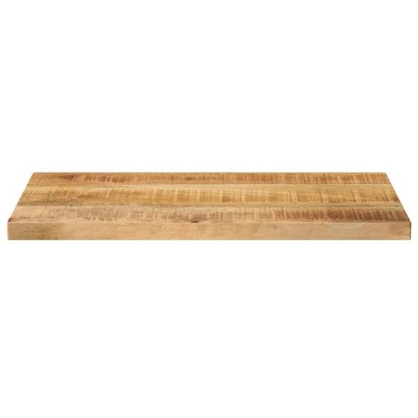 ARDEBO.de - Tischplatte 60x40x2,5 cm Rechteckig Raues Massivholz Mango