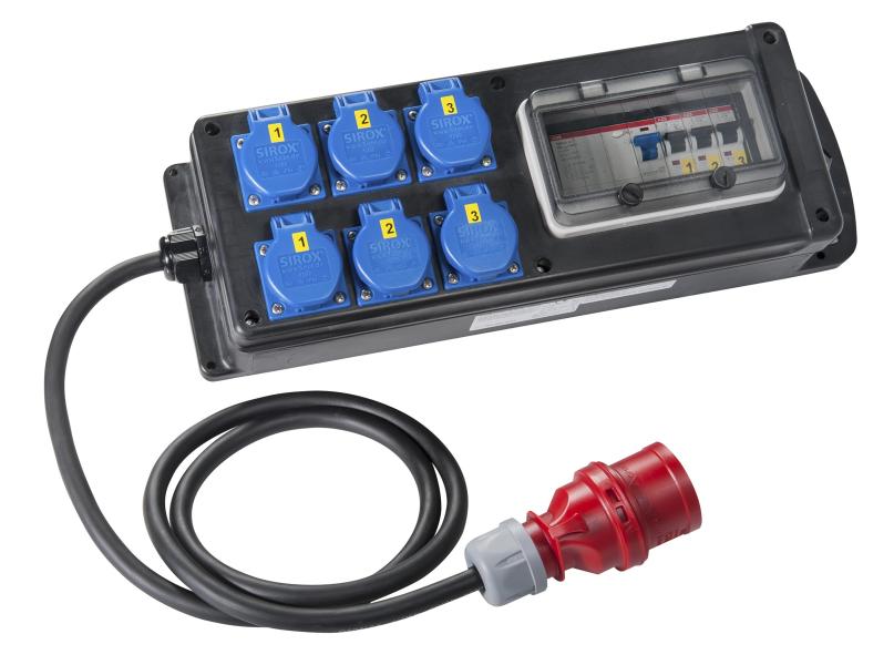 ARDEBO.de - Vollgummi-Verteiler Gotha Vollgummi-Block, FI, Zul.16A