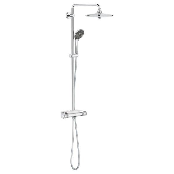 ARDEBO.de GROHE Vitalio Joy 260 Duschsystem, zur Wandmontage, EcoJoy, chrom (26403002)