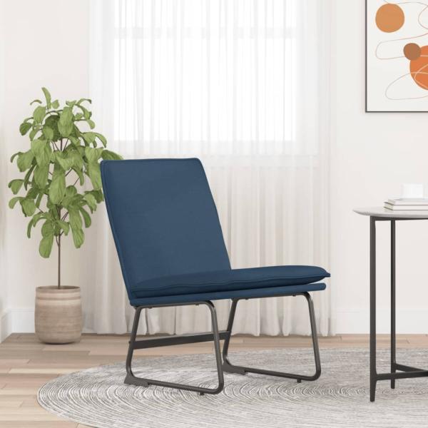ARDEBO.de - Loungesessel Blau 52x75x76 cm Stoff
