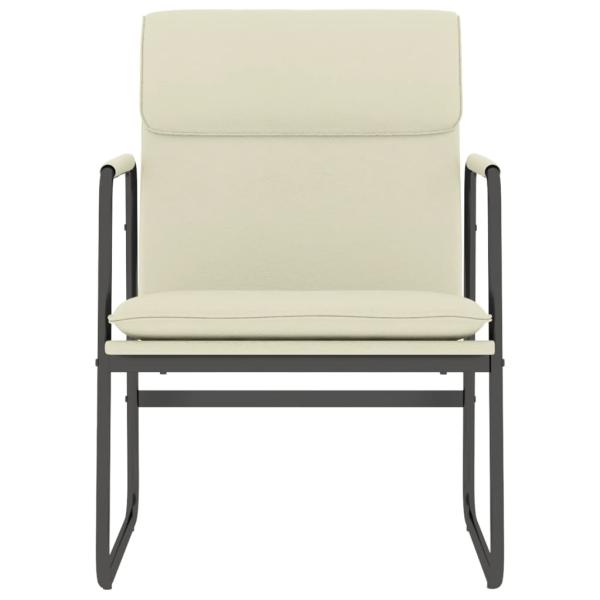 ARDEBO.de - Loungesessel Creme 55x64x80 cm Kunstleder