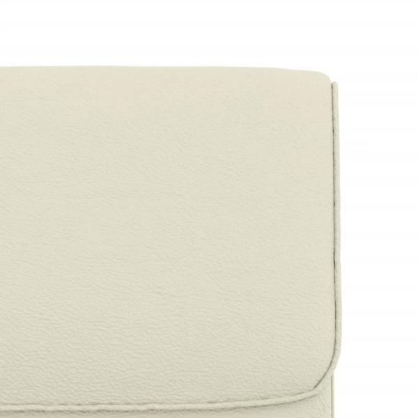 Loungesessel Creme 55x64x80 cm Kunstleder