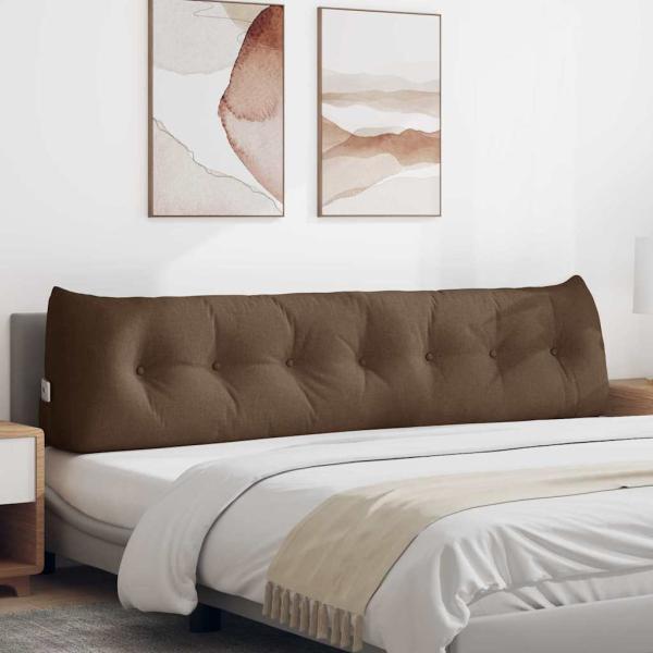 ARDEBO.de - Rücken Kissen Braun 200 x 24 x 50 cm Stoff