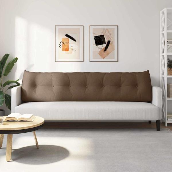Rücken Kissen Braun 200 x 24 x 50 cm Stoff