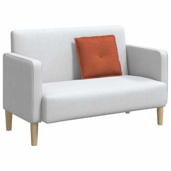 Rückenkissen Rot-Orange 50 x 45 cm Cordstoff