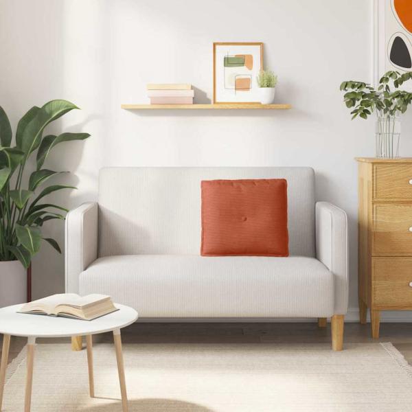 Rückenkissen Rot-Orange 50 x 45 cm Cordstoff