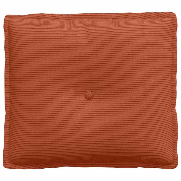 Rückenkissen Rot-Orange 50 x 45 cm Cordstoff