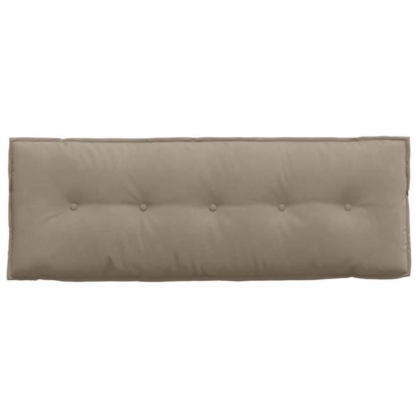 Rückenkissen Taupe 140 x 50 cm Mikrofaserstoff