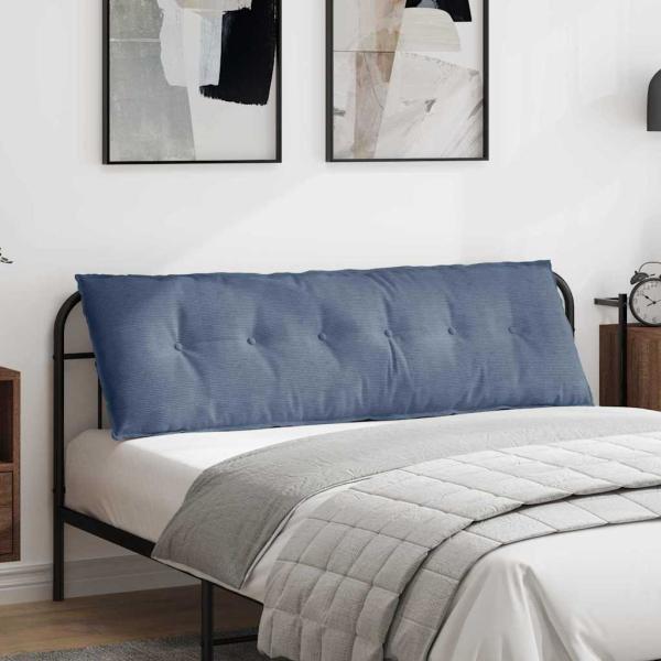 ARDEBO.de - Rückenkissen Blau 160 x 50 cm Cordstoff