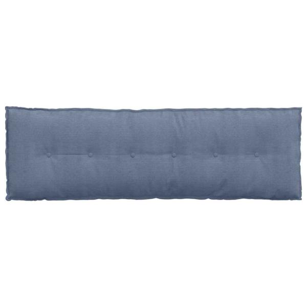 Rückenkissen Blau 160 x 50 cm Cordstoff