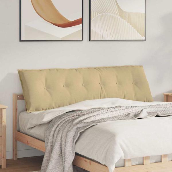 ARDEBO.de - Rückenkissen Grau-Grün 160 x 50 cm Cordstoff