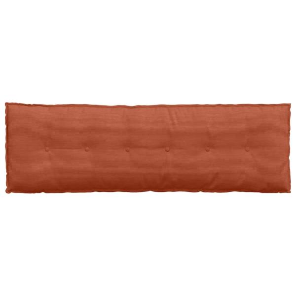 Rückenkissen Rot-Orange 160 x 50 cm Cordstoff