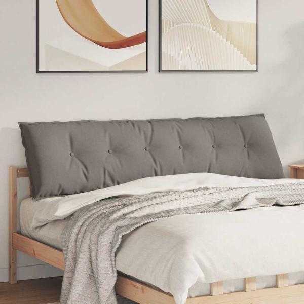 ARDEBO.de - Rückenkissen Taupe 180 x 19 x 50 cm Stoff