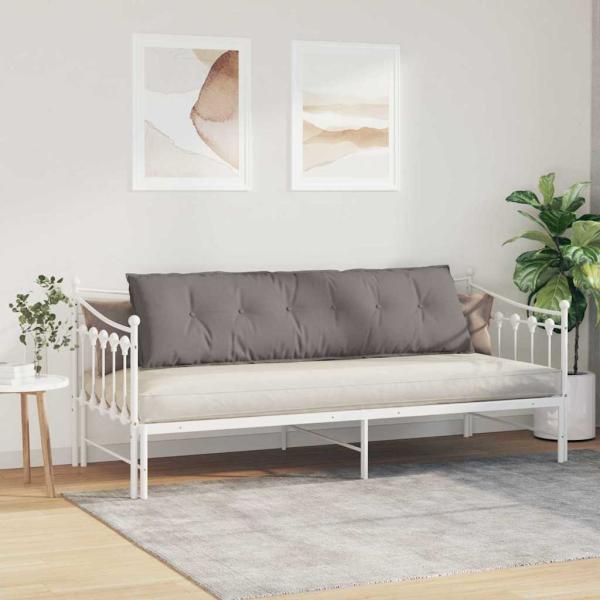 Rückenkissen Taupe 180 x 19 x 50 cm Stoff