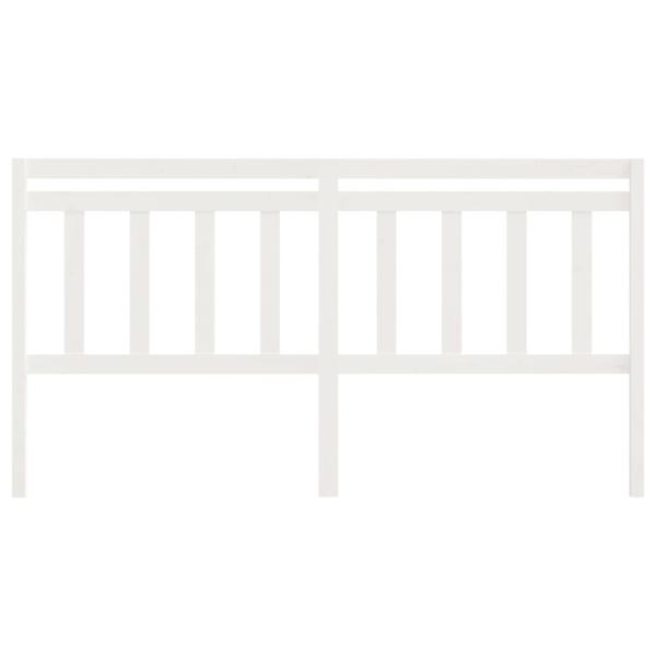 Kopfteil Weiß 186x4x100 cm Massivholz Kiefer