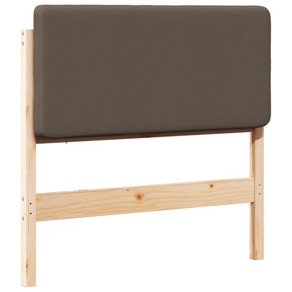 Gepolstertes Kopfteil mit Kopfteil Braun und Taupe 80 cm