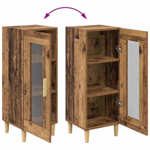 Altholz 34.5 x 32.5 x 90 cm Holzwerkstoff