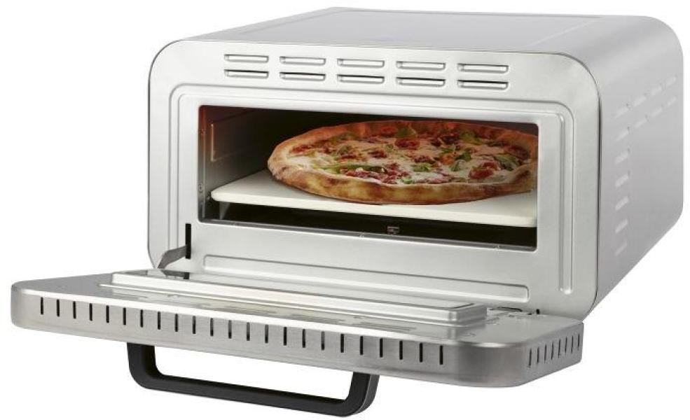 Profi Cook PC-PO 1323 Pizzabackofen, 2100 W, Timer, 5 Automatikprogramme, Edelstahl