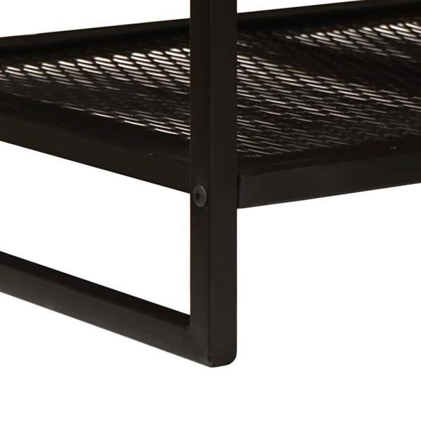 Couchtisch Braun und Schwarz 110 x 55 x 35 cm Massivholz Mango