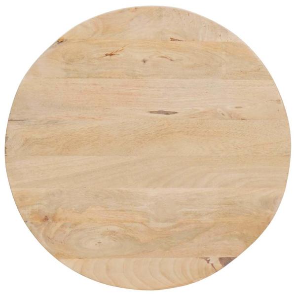 Nesting-Couchtische 3 pcs Weiß Massivholz Mango und Stahl