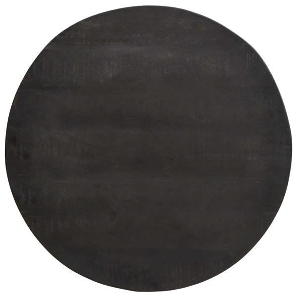 Nesting-Couchtische 2 pcs Schwarz Massivholz Mango und Stahl