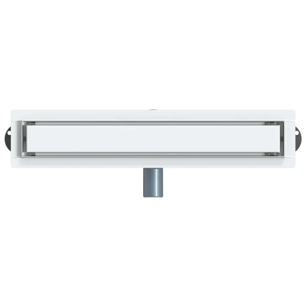 Duschablauf 2-in-1 mit 360° Siphon Silber 50 cm Edelstahl 304