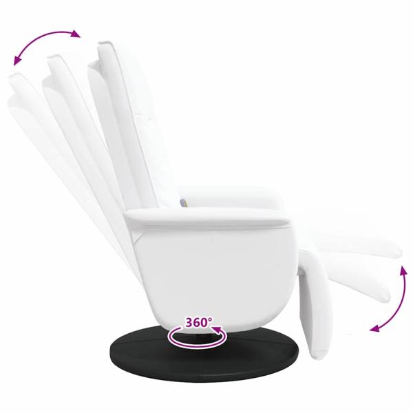 Massage Relaxsessel Weiß 71 x 90 x 105 cm PVC