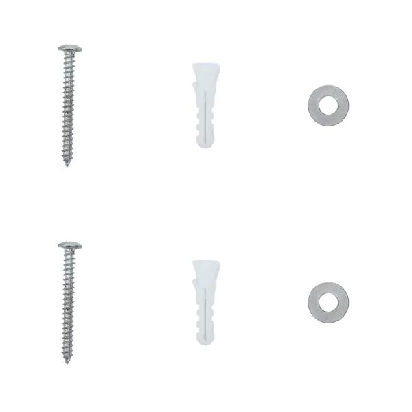 Wandmontierter Briefkasten mit Tür Schwarz 40,5 x 15,5 x 44 cm