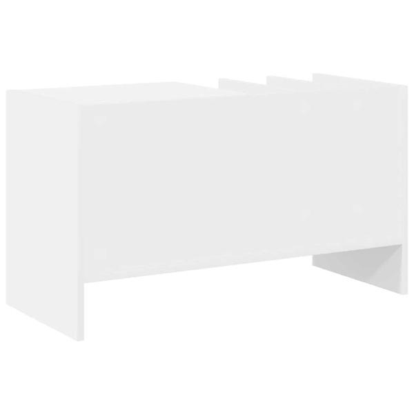 Schallplattenschrank Weiß 78,5 x 35 x 45 cm Holzwerkstoff