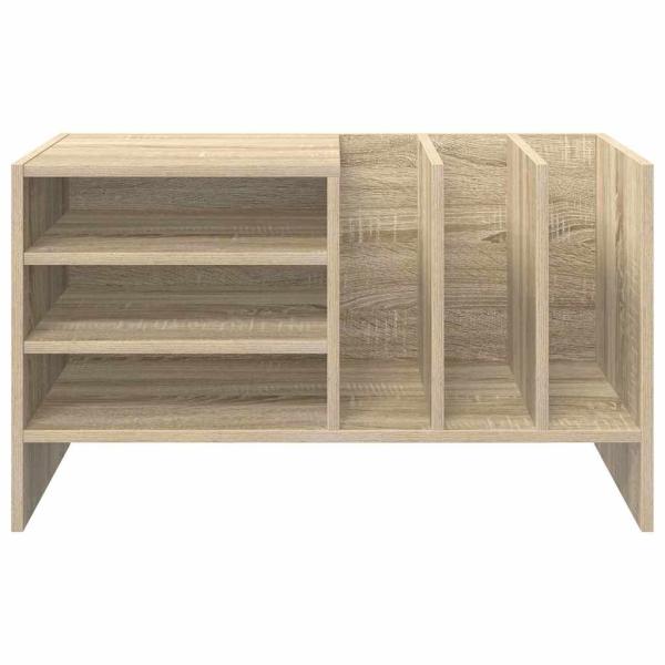 Schallplattenschrank mit Regal Sonoma-Eiche 78,5 x 35 x 45 cm