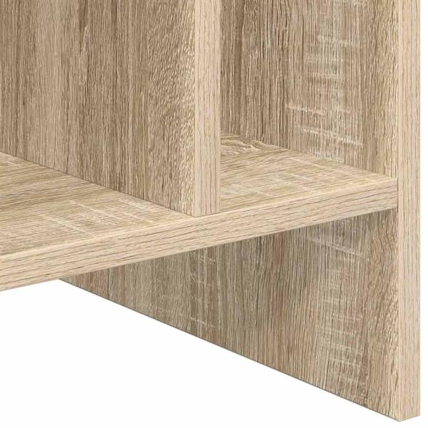 Schallplattenschrank mit Regal Sonoma-Eiche 78,5 x 35 x 45 cm