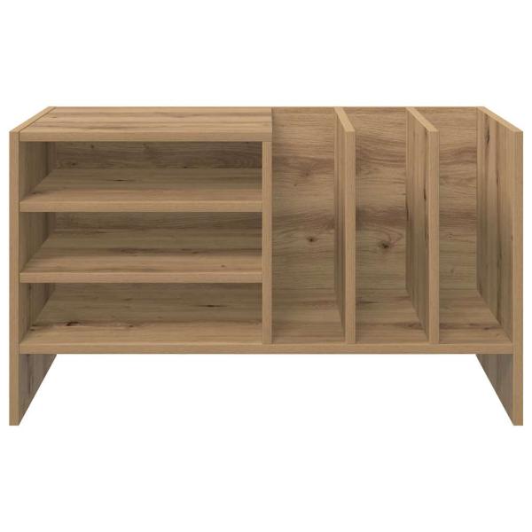 Schallplattenschrank mit Regal Artisan-Eiche 78,5 x 35 x 45 cm