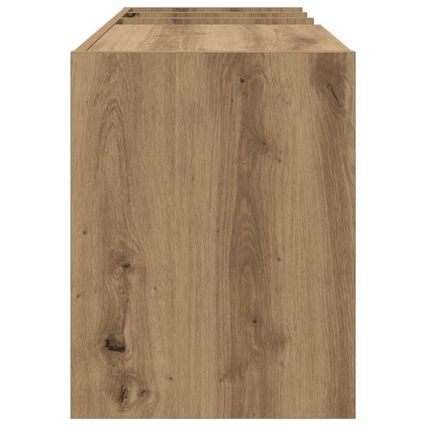 Schallplattenschrank mit Regal Artisan-Eiche 78,5 x 35 x 45 cm