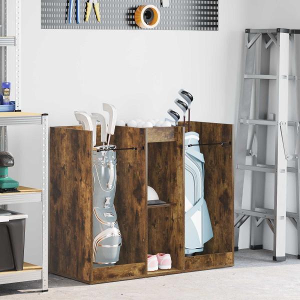 ARDEBO.de - Golf Schrank Uni Geräucherte Eiche 65 x 45 x 98 cm