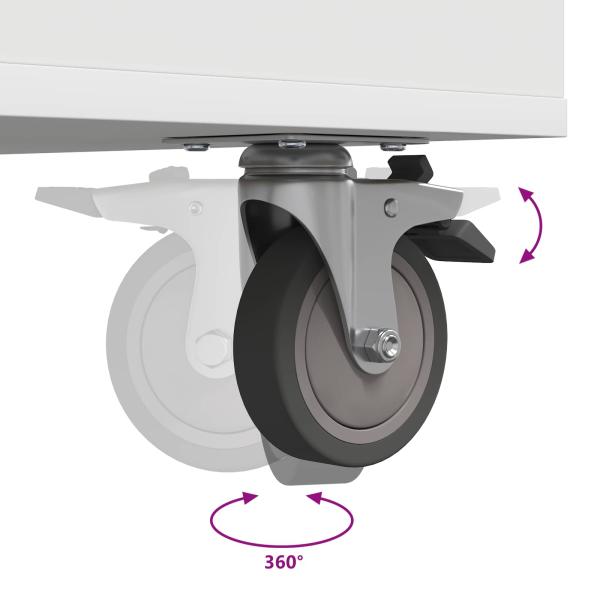 Golf Schrank Mit Rad Uni Weiß 120 x 45 x 98 cm