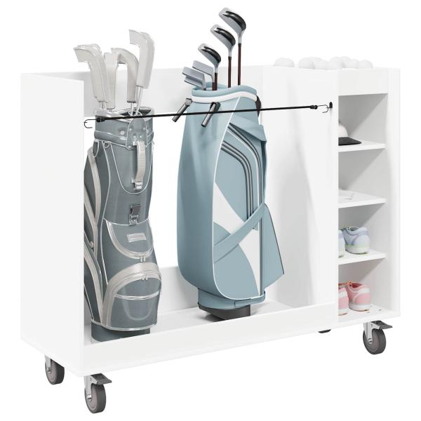 Golf Schrank Mit Rad Uni Weiß 120 x 45 x 98 cm